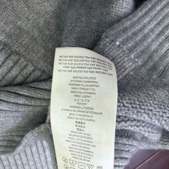 Michael Kors Chain-Neck Sleeveless Sweater Tunic Pearl Heather Gray NWT Size M S - Picture 7 of 11